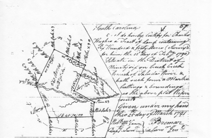 Charles Hughes plat, 1791